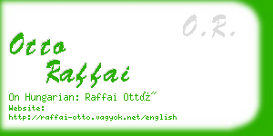 otto raffai business card